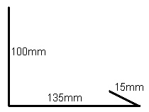 Blechprofile TZ-Wandkehle mit Falz 0,7 x 250mm